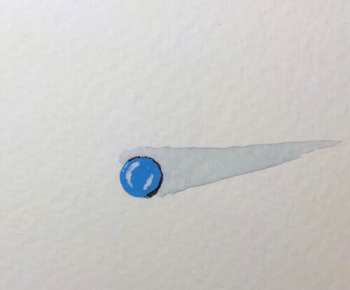 Una esfera de turquesa