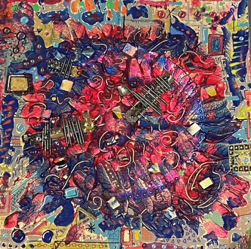 Abstracción 20 x 20 cms.