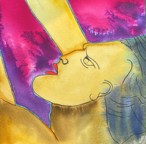 Un hombre mirando al cielo